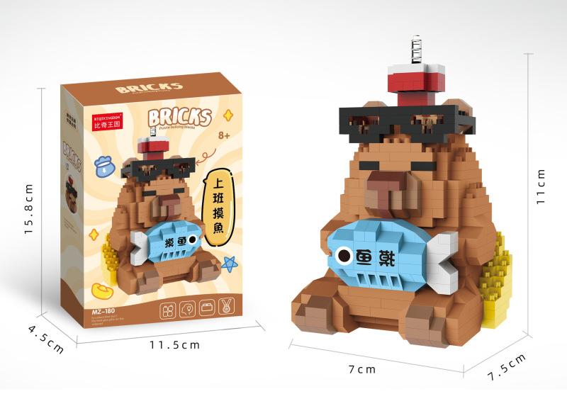 レゴケーキ人形動物微粒子パズル組み立てビルディングブロックおもちゃデスクトップ装飾品女の子卸売と互換性があります|undefined