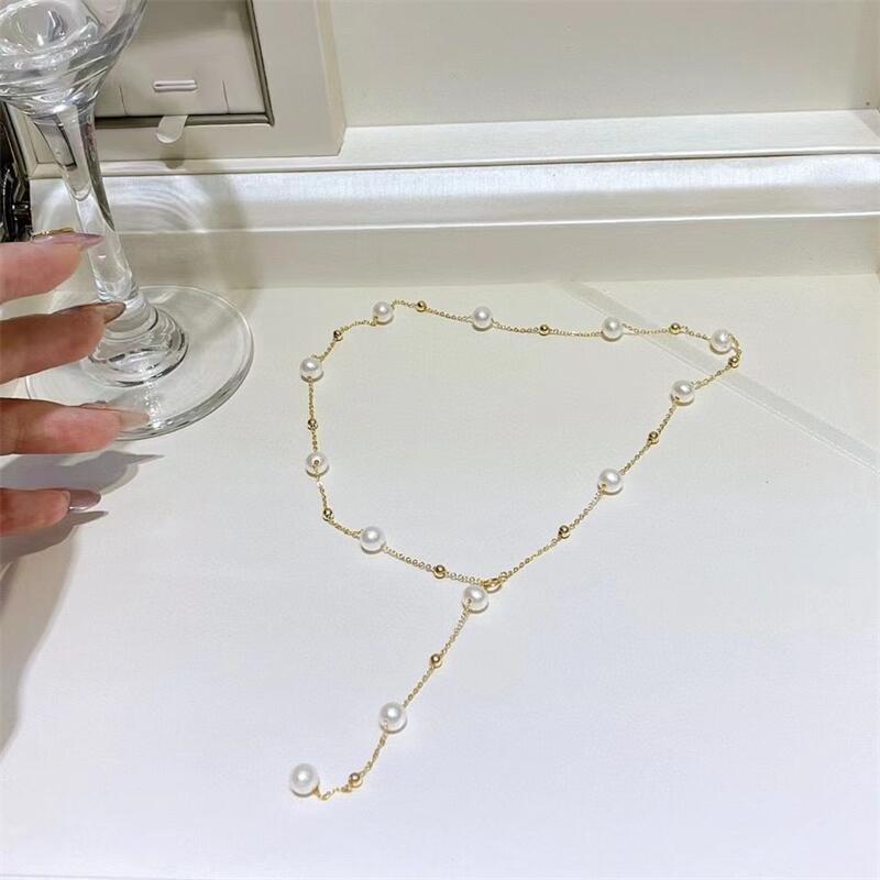 Collana di perle magnetica di lusso donna girocollo elegante_voghion.com