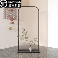 玄关隔断长虹移动现代简约轻奢屏风进门入户客厅沙发遮挡卧室玻璃