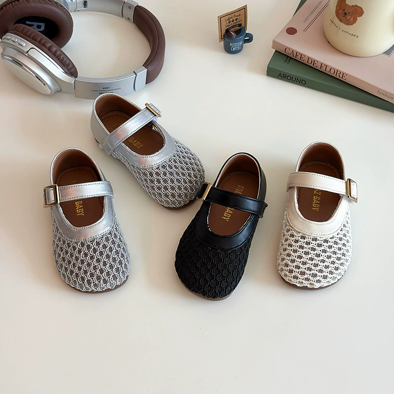 2025 новые летние девичьи сандалии с ажурными вставками, плетеные носки, простой стиль, пляжные сандалии для прогулок, дропшиппинг