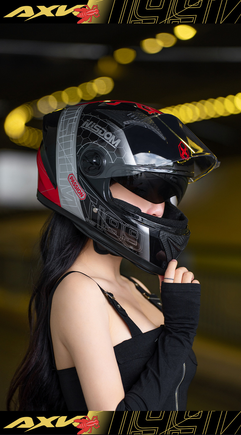 Foreign Trade Electric Motorcycle Helmet Men's Four Seasons Universal Full Covered Motorcycle Helmet Women's Winter Safety Helmet Factory