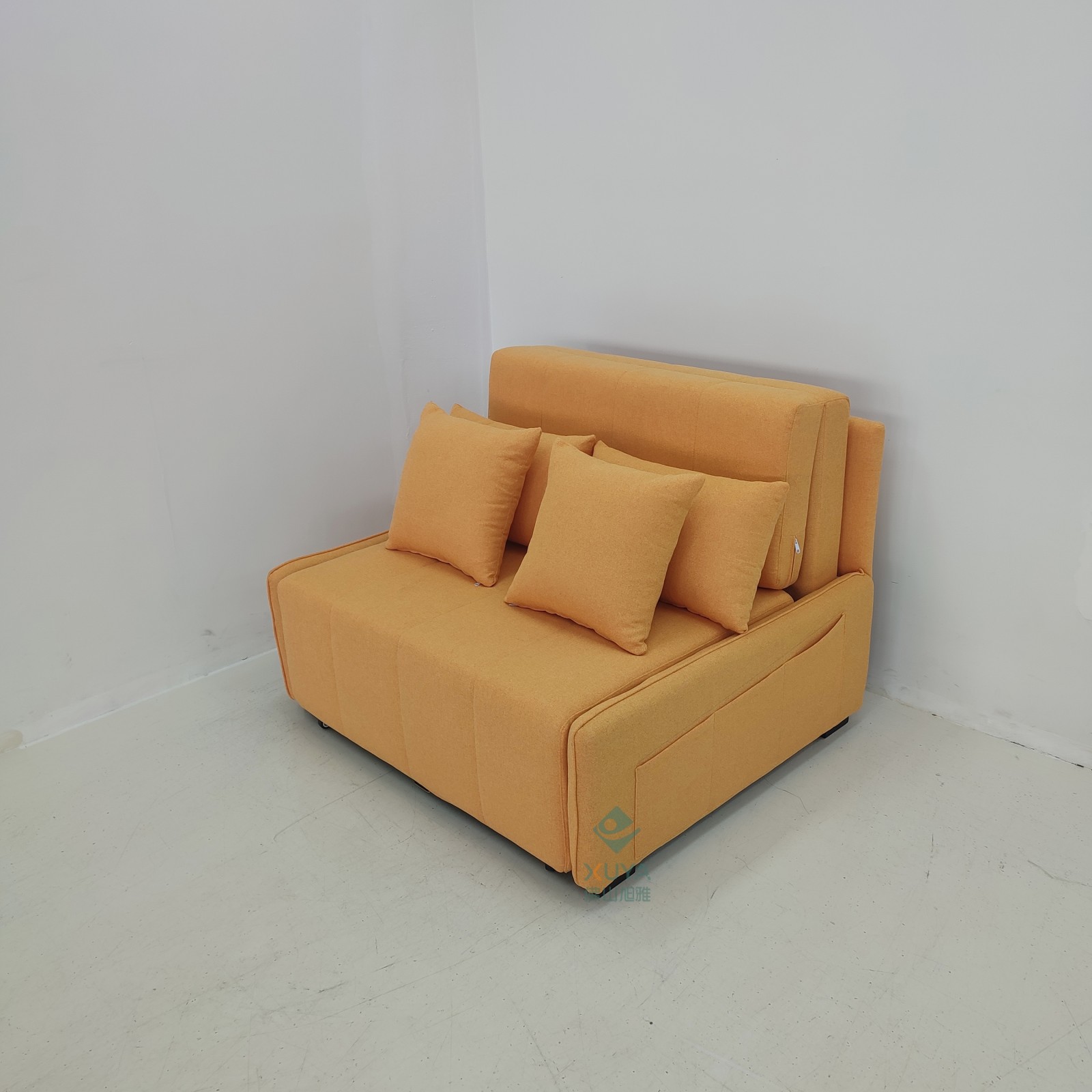 Sofá cama multifuncional de algodón y lino sin reposabrazos tipo sofá cama de doble propósito de la sala de estar image 1