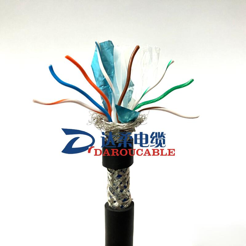 Shanghai Darou Cable High-Speed Category 6A 10 Gigabit Transmission Network Cable, Bend-Resistant for 12 Million Times, Flexible Drag Chain Cable Shanghai Darou Cable High-Speed Category 6A 10 Gigabit Transmission Network Cable, Bend-Resistant for 12 Million Times, Flexible Drag Chain Cable