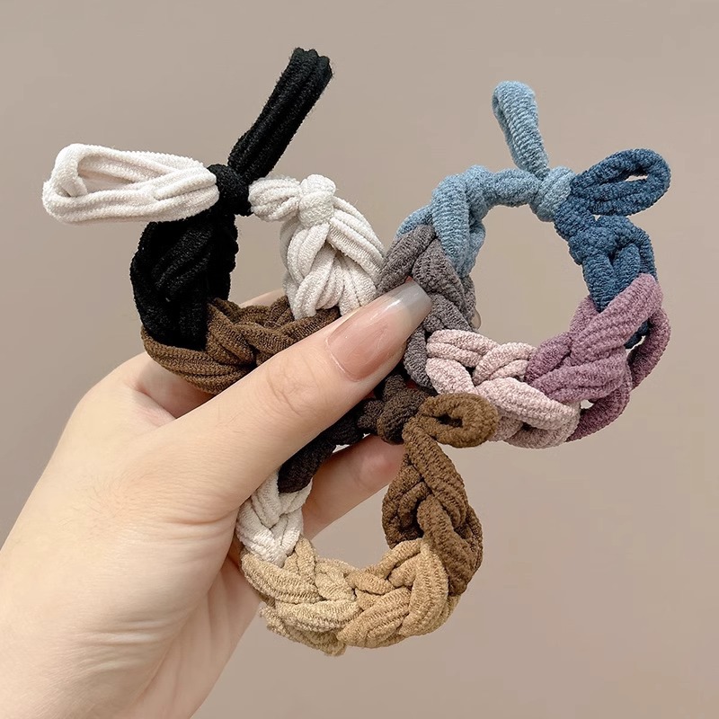 grueso de alta elástica mariposa trenzada cabello cabello de mujer cabello de cabello de cola de caballo cabello de alta sensibilidad correa de cabello adornamiento de cabello