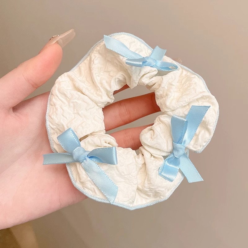 Anillo de cabello coreano de encaje de intestino grueso femenino tierno lado cabello de cola de cabello flores de cabello super grandes tiras de goma cabello de intestino grueso