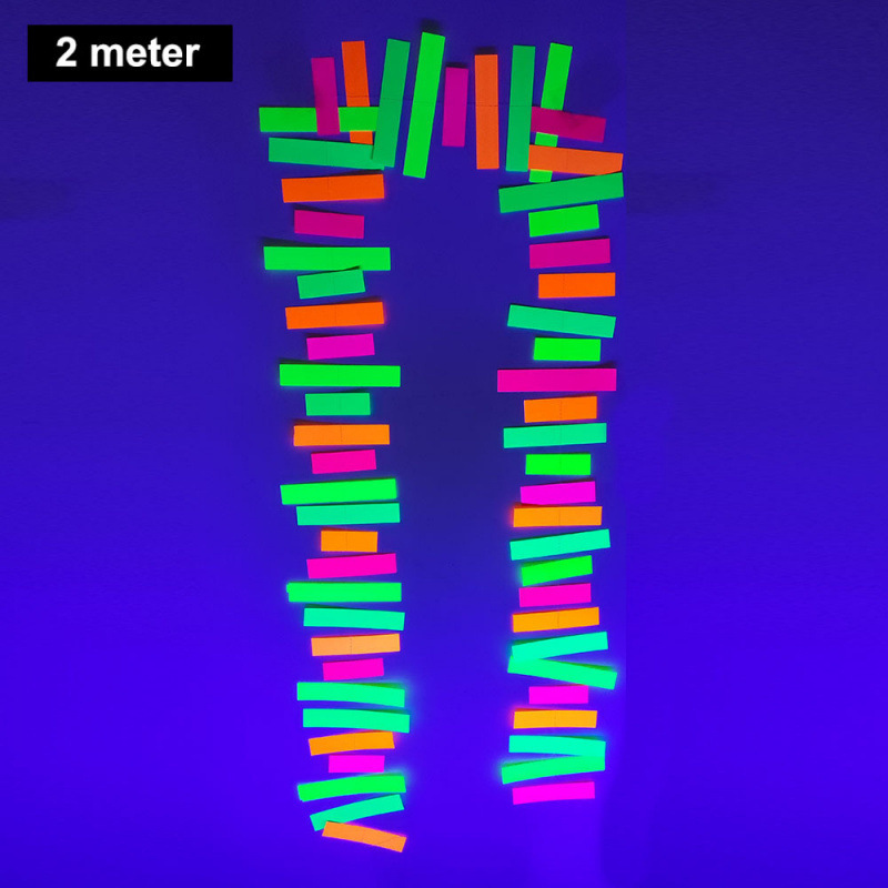 5 Roll UV Blacklight Reactive Tape Fluorescent Cloth Tape