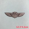 Motorcycle metal label 100/110 anniversary car label sticker BAC wing aluminum -sticker car scratch cover