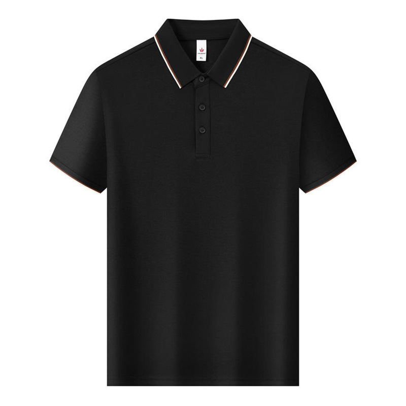 Camiseta de polo de algodón Laisai personalizada camiseta de equipo corporativo transpirable hombre y mujer de color combinado collar de manga corta