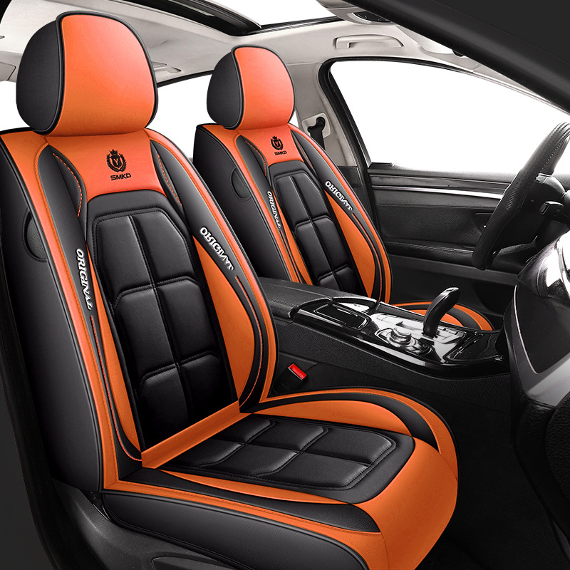 Cross-Border Foreign Trade Amazon All-Inclusive Seat Cover Full Leather Abs Car Seat Cushion Main and Passenger Seat Cover Four-Season Universal Cushion