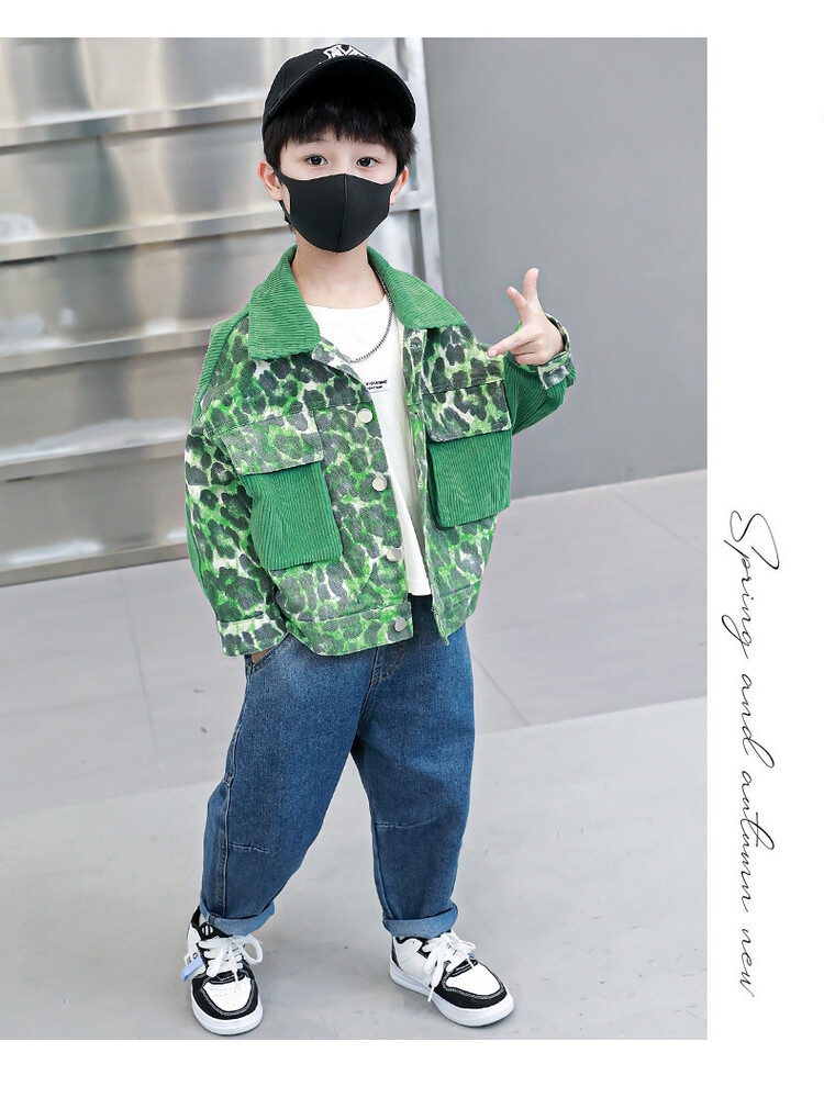 Patchwork a righe da bambino per la primavera e l'autunno 2023, nuova bella giacca, abbigliamento per bambini_voghion.com