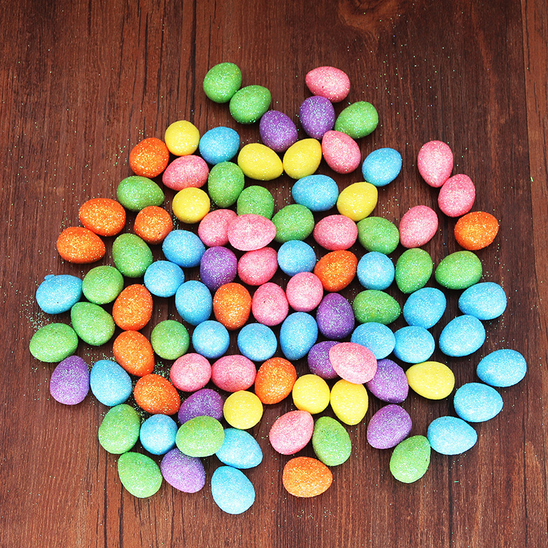 Decoraciones de huevo de Pascua 1.5 * 1.8cm mini huevo de Pascua huevo de espuma pequeño huevo de paloma huevo al por mayor