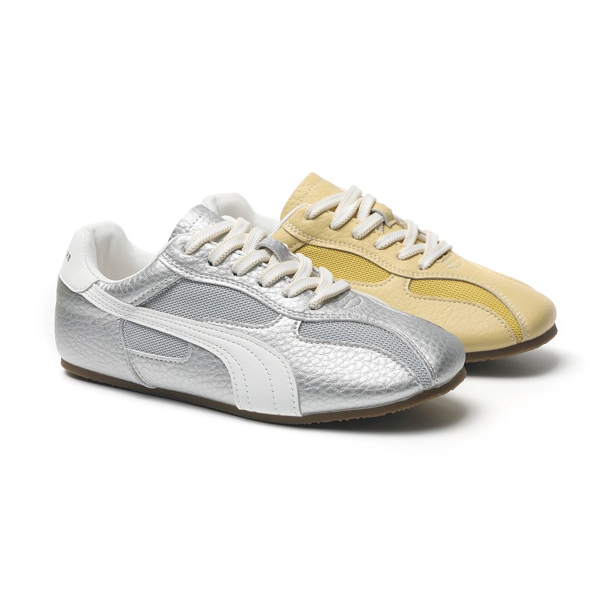 Кожаные шнуровые туфли на каблуке для мозаики гамбан обувь женская осень 2024 мягкая лапша модная нескользкая нижняя повседневная женская обувь