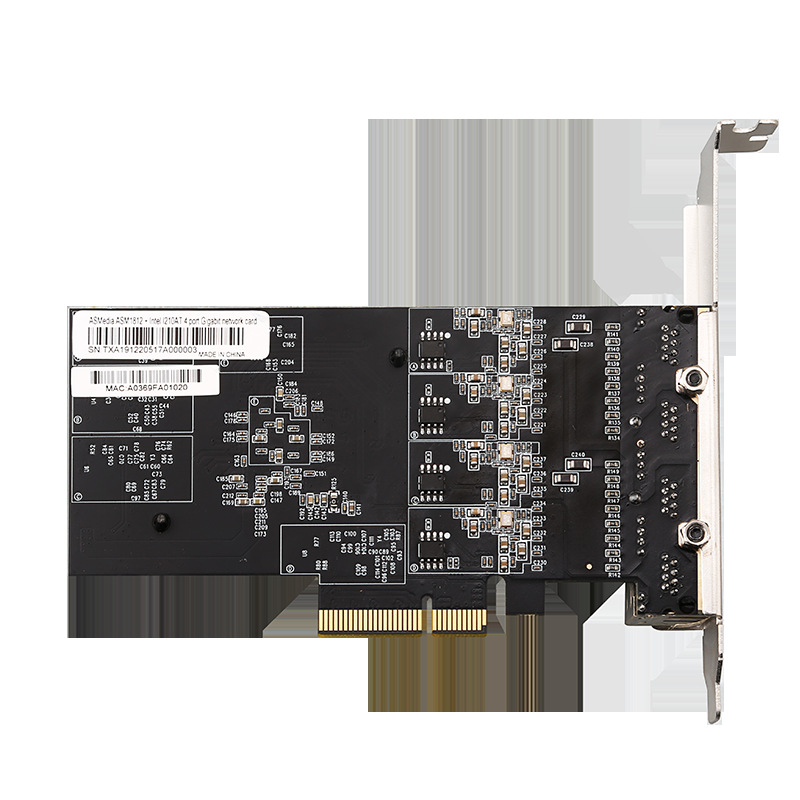 ���� 4��1Gǧ�׵������PCIEASM1812 8оRJ45ɢ�ȿ� Network Card