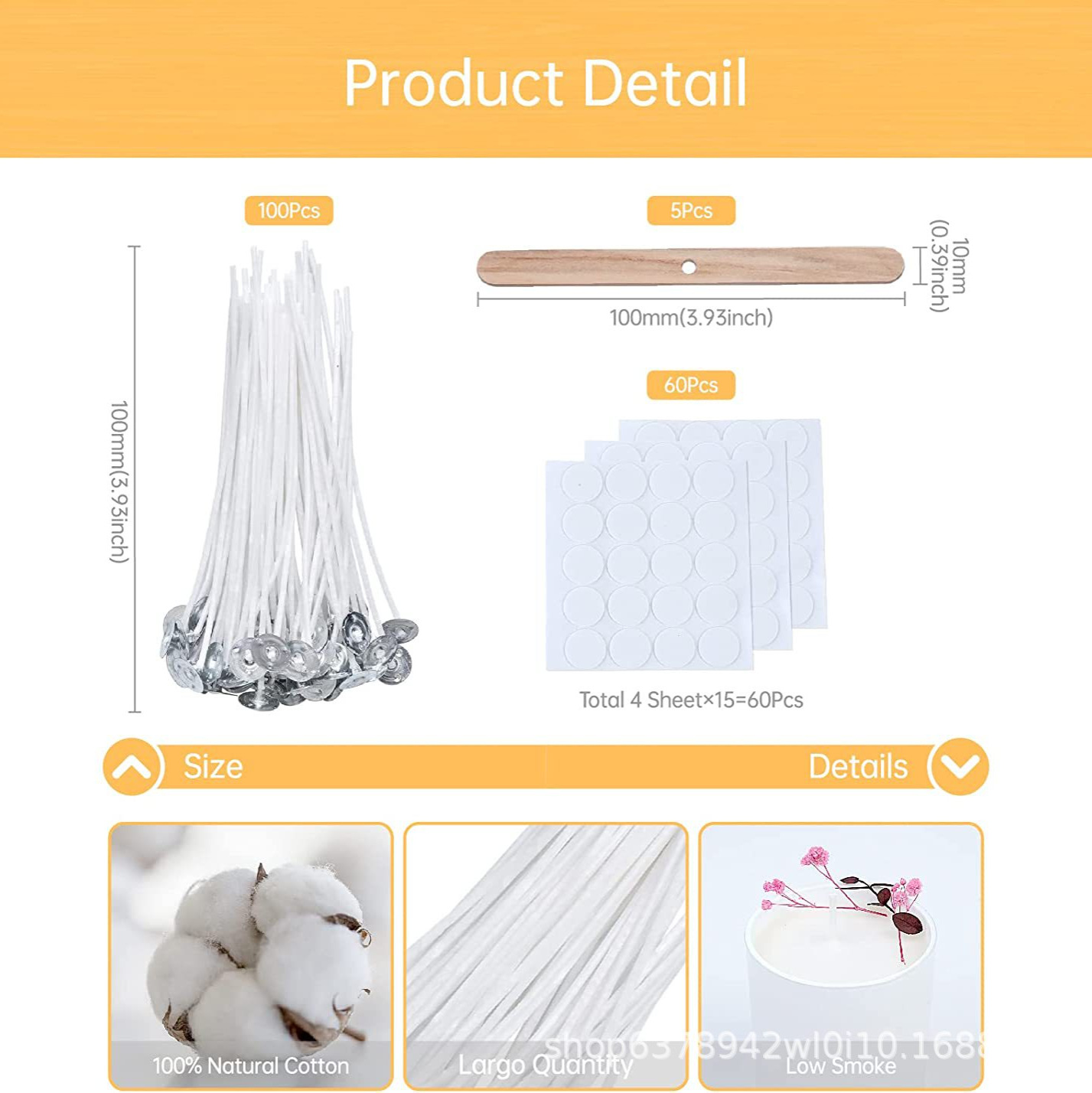 Candle, woven set, DIY