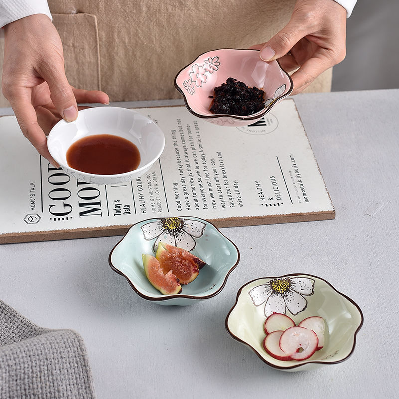 Soy sauce dish Japanese ceramic dipping sauce dish vinegar household…