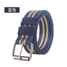 跨境定制户外战术插扣弹力尼龙腰带皮带工装帆布休闲自动运动裤带
