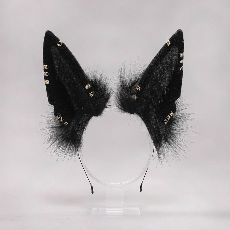 Una pieza entrega simulación bestia oreja cómic show fiesta vestir Mujer mito egipcio antiguo Anubis oreja Hu Wolf diadema