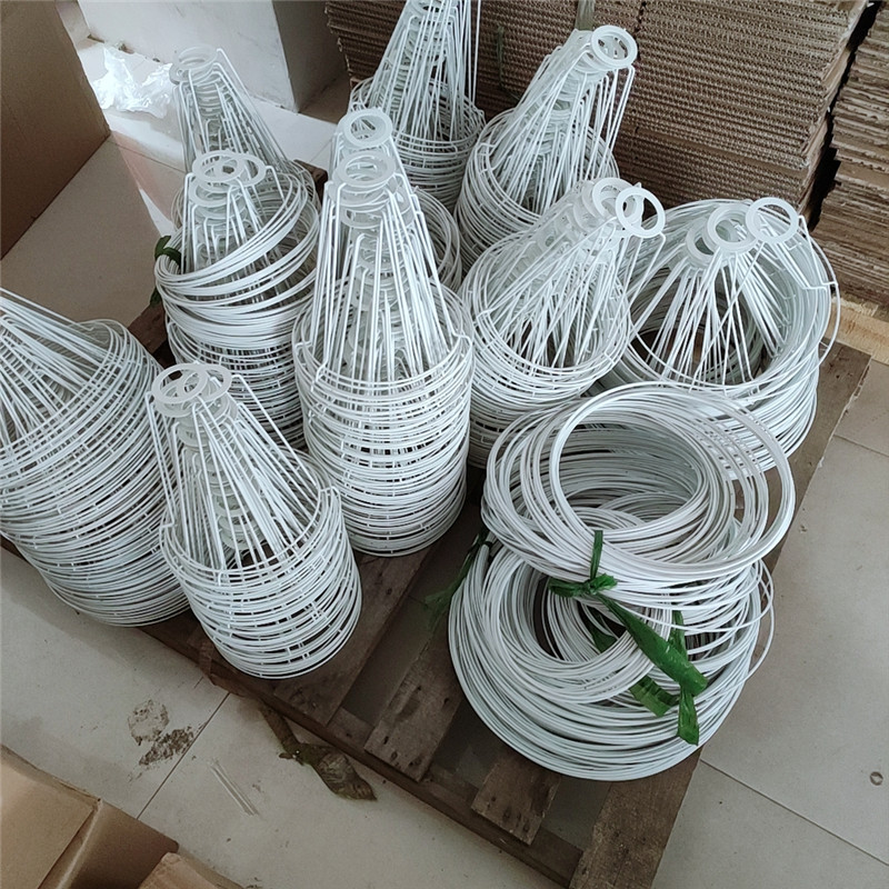 Guzhen DIY pantalla Marco de hierro tejido cuerda hecha a mano pantalla lámpara de mesa Soporte redondo cuadrado hardware accesorios de marco de hierro