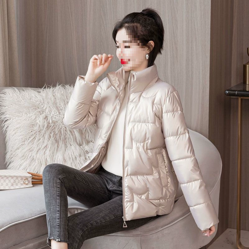 Short fitted fashionable down jacket, plus size, Korean style