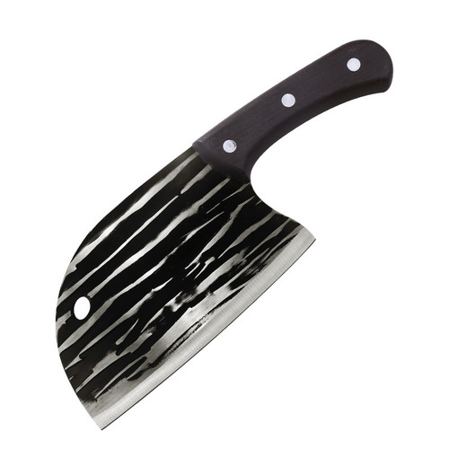 Internet-famous thickened handmade forged slicing knife, multi-functional fish head knife, sharp kitchen meat cutting knife, household vegetable cutting knife