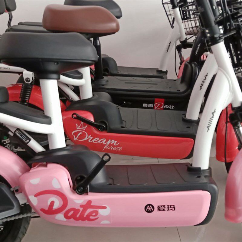 Aima Ya Xinri Electric Scooter with Simple and Safe Front-Mounted Baby Seat for Infants and Young Children