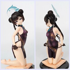 クールプレイ アニメ チャイナドレス ロンファ シカイ フィジ キンディー 膝立ち 国風少女 メンシュ大人 箱入りフィギュア