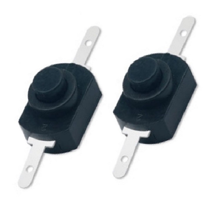 小型按钮开关二脚  按键手电筒开关ON OFF  自锁手电筒开关迷你型