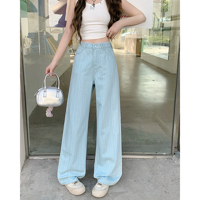 Spring fitted trousers, jeans, plus size, loose fit