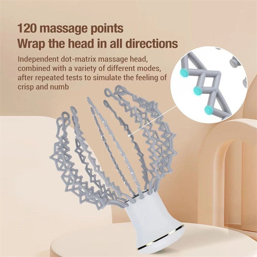 Cross-border electric head massager Octopus home smart head therapy machine head massager to relax and clear the meridians