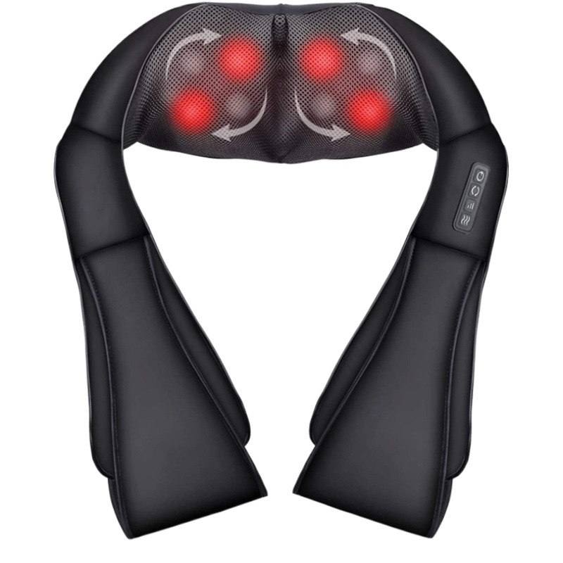 Cross-border kneading massage shawl multifunctional red hot compress waist and back kneading neck protection device car and home dual-use massager