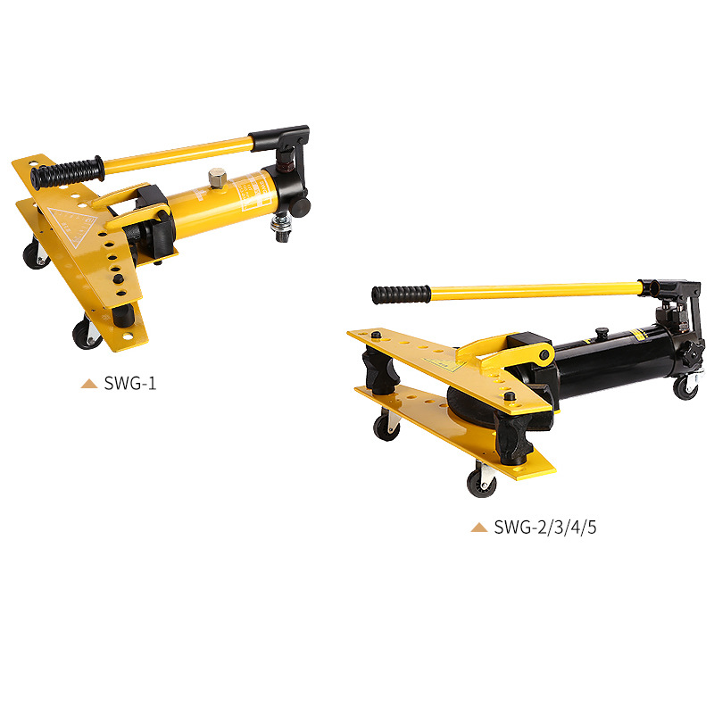 SWG-12345-inch dobladora de tubos hidráulica manual dobladora de tubos eléctrica galvanizada tubería de hierro tubería de acero sin costura máquina dobladora de tubos