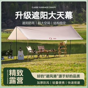 Fenghong Foldable Sunscreen Portable Rainproof Camping Awning Outdoor Camping Tent Awning Canopy Picnic