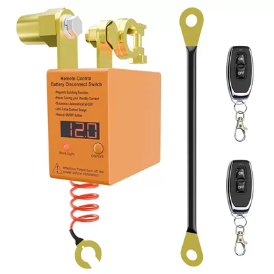 Car Battery Power-Off Switch | Power supply, ignition system accessories - orange-250a-power-off