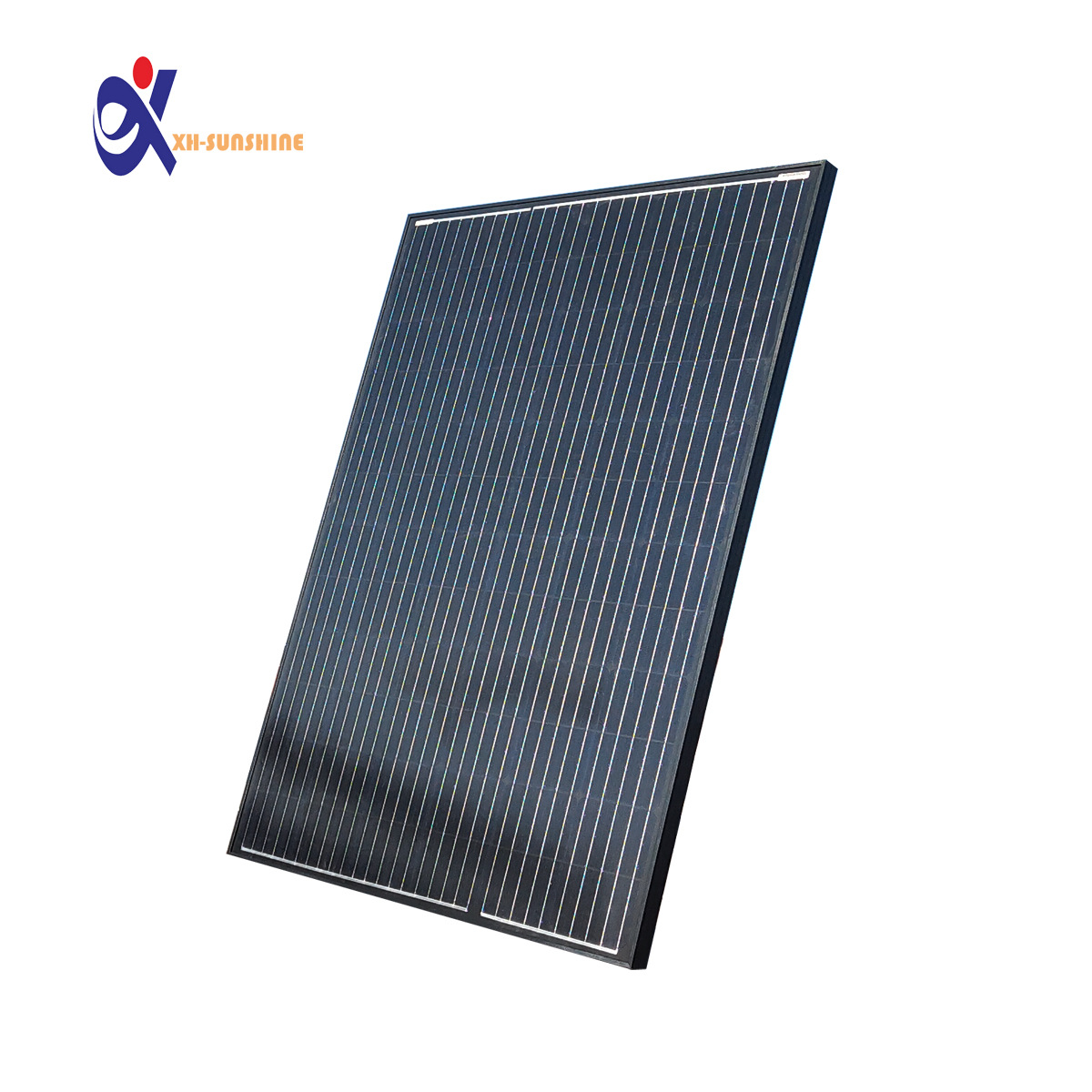 2024 nuevo Todo Negro panel solar de un solo cristal Generación energía del hogar precio bajo fotovoltaica tablero pelo W exportación Europa y América