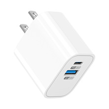 Beston佰仕通12V2.1A快充PD25WC口USB双口美规旅行充电器跨境批发