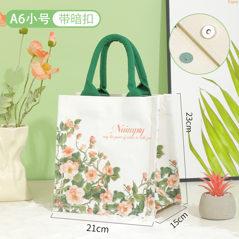 山茶花定制帆布包定制立体帆布袋定制帆布托特包定制大容量托特包|undefined