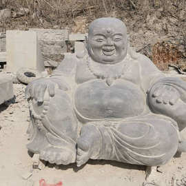 寺院石雕小沙弥塑像图片 景区石雕小和尚供应 石头小孩像造价