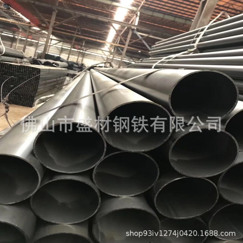 广东现货 圆钢管 光亮异型定做椭圆 焊管可定尺家居直缝铁管白料