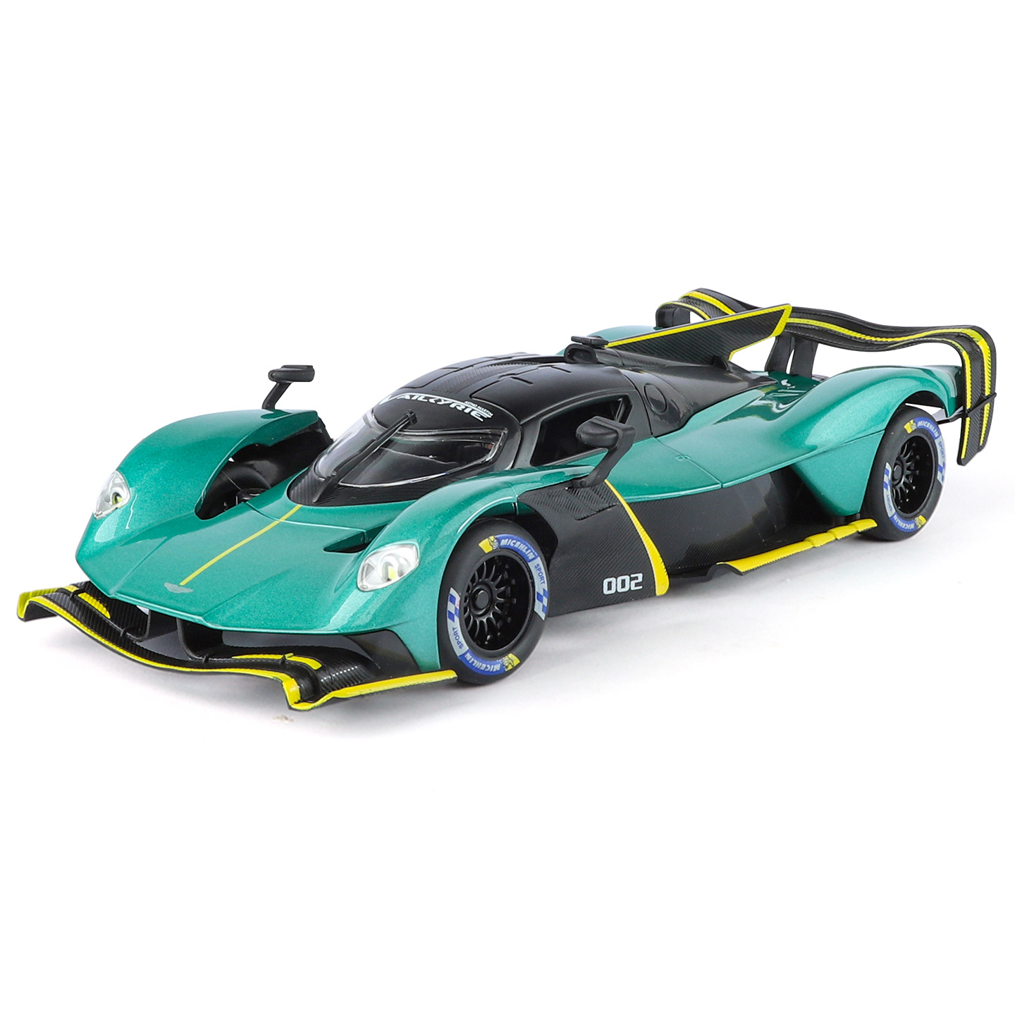 1: 24 Aston Martin Valkyrie modelo de aleación Boomerang sonido y luz colección de automóviles deportivos decoración de la tienda de modificación