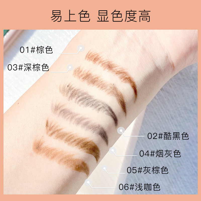 Maxfine Morandi color de doble cabeza ultra fino lápiz de cejas impermeable no manchado de larga duración suave productos genuinos maquillaje al por mayor