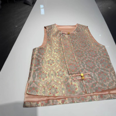 敦煌宝祥花柄ベスト、迎新服飾、新しい中国風ファッション、多用途、完璧な桑絹、宋錦、カジュアル