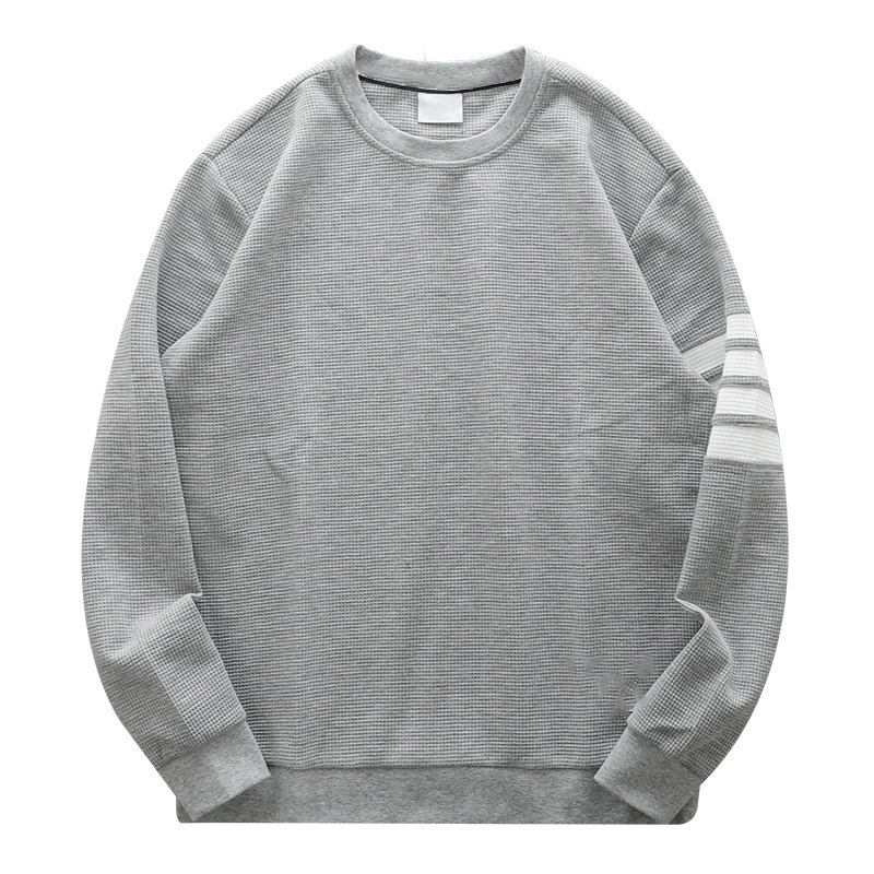 Мужские свитера-толстовки с длинным рукавом, оптом,  внешнеторговые, кросс-бордерные, вафельные, свободные, 2023 года, для мальчиков.