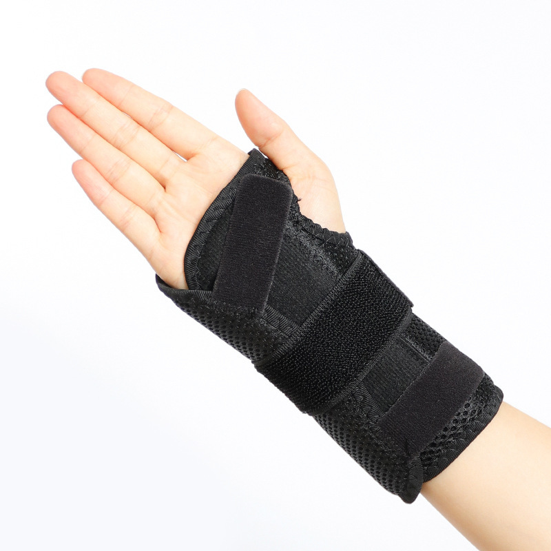 Protector de muñeca deportivo, placa de aluminio de soporte y fijación, brazalete de muñeca para hombres, protector de mano para mujeres, anti-torsión