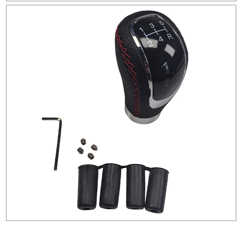 Cross-border wholesale manual transmission universal genuine leather gear knob 5-speed 6-speed modified gear stick universal customized gear knob