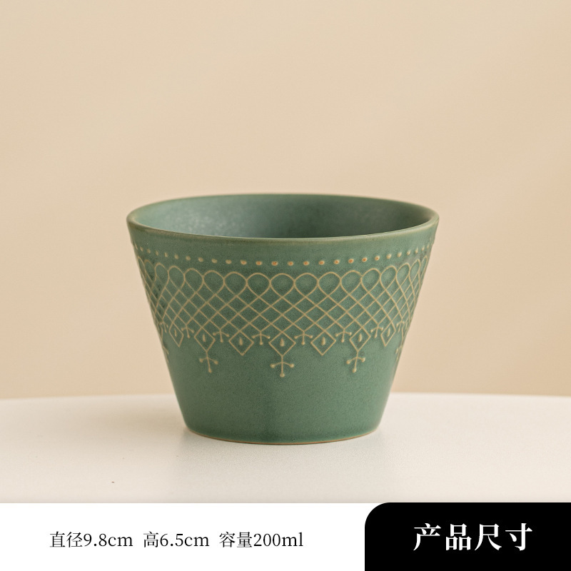 日式陶瓷手握杯创意拉花杯咖啡杯家用澳白杯猪口杯咖啡杯小众设计|undefined