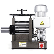 750W电动压片机小型金银首饰加工压圆卷线压条机电动打金工具器材