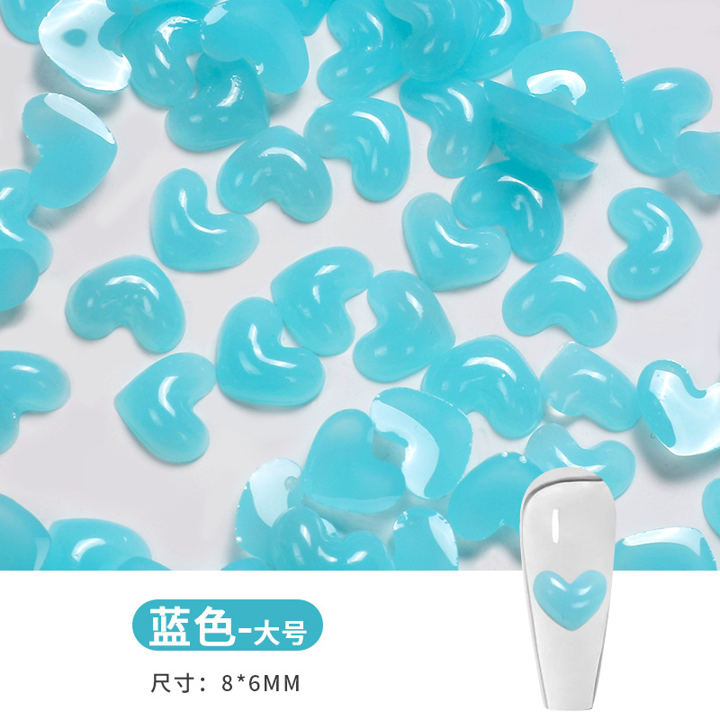 Nuevo amor perforación de uñas resina dulce perforación de uñas dulces perforación de uñas joyería perforación de uñas