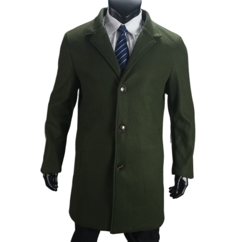 Ropa de hombre Abrigo de lana nuevo para hombre Abrigo con forro de lana multicolor_voghion.com