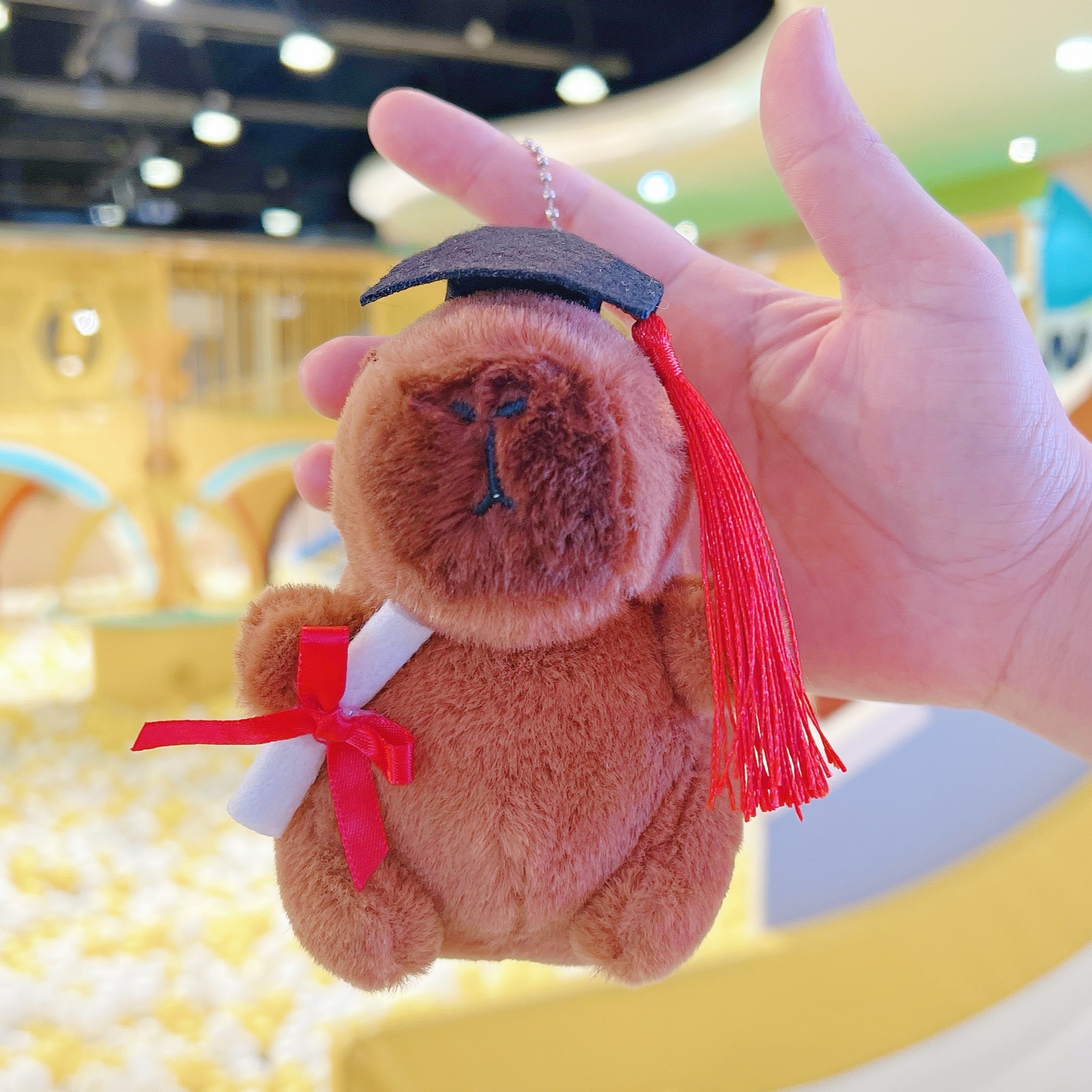 다크 브라운 졸업 카피발라 + 비즈 체인