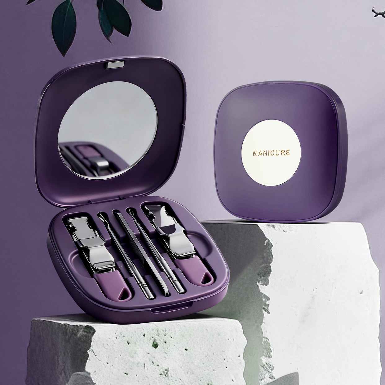 Regalos caseros cortadores de uñas portátiles mini cucharas de acero inoxidable para hombres y mujeres cortador de uñas conjunto de pinzas de uñas manicura image 8
